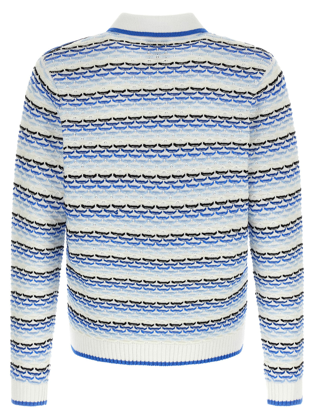 CASABLANCA Casablanca Men 'Tuck Stitch Long Sleeve' Polo Shirt