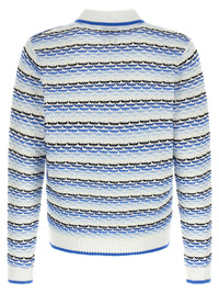 CASABLANCA Casablanca Men 'Tuck Stitch Long Sleeve' Polo Shirt