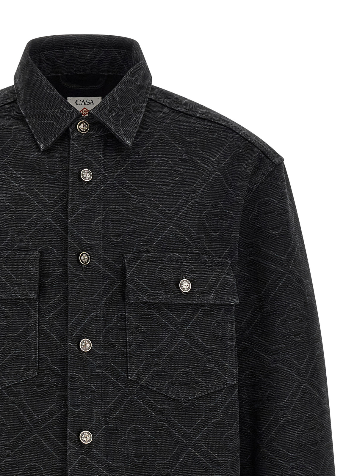 CASABLANCA Casablanca Men 'Laser Monogram Denim' Overshirt