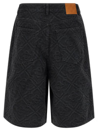 CASABLANCA Casablanca Men 'Laser Monogram Denim' Bermuda Shorts