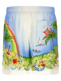 Casablanca Men 'Aloha' Bermuda Shorts