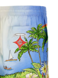 Casablanca Men 'Aloha' Bermuda Shorts