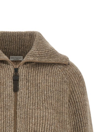 BRUNELLO CUCINELLI Brunello Cucinelli Women 'Shiny Zipper Pull' Cardigan