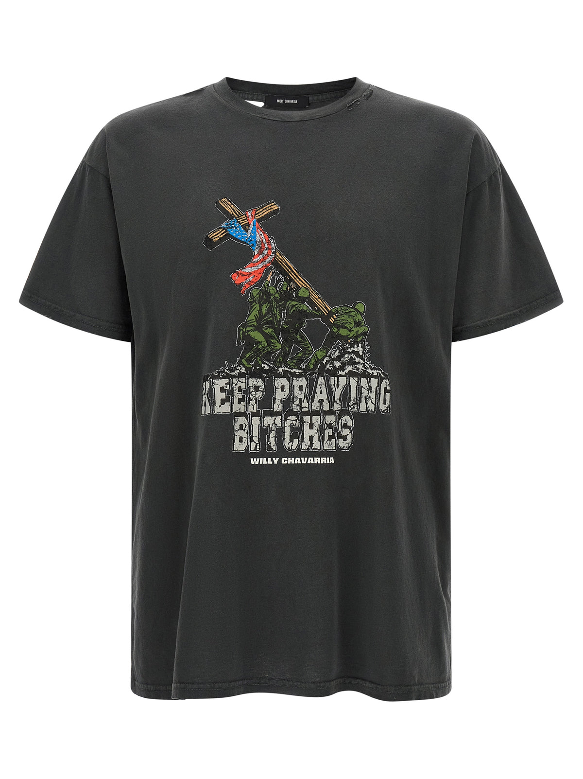 Willy Chavarria Men 'Keep Praying Bitches' T-Shirt