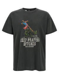 Willy Chavarria Men 'Keep Praying Bitches' T-Shirt