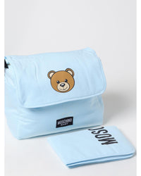 Moschino Baby Changing Bag Teddy Bear Design Kids Sky Blue Blanket Sets