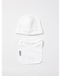Moschino Baby Hat Bib Set Teddy Bear Kids White Blanket Sets