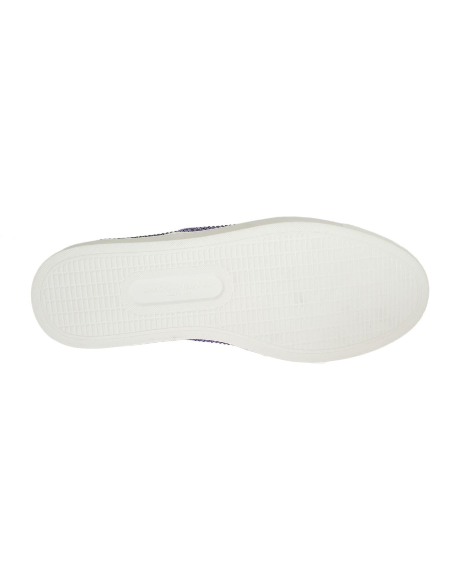Dolce & Gabbana Strass Fashion Sneakers with Robust Rubber Soles
