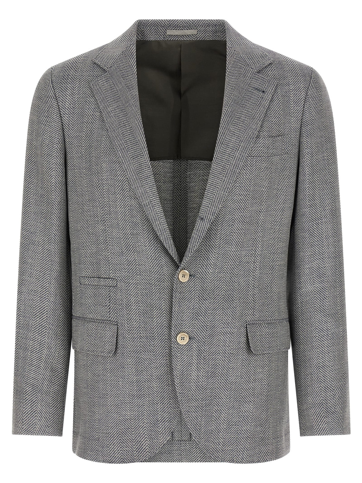 BRUNELLO CUCINELLI Brunello Cucinelli Men Deconstructed Single-Breasted Blazer