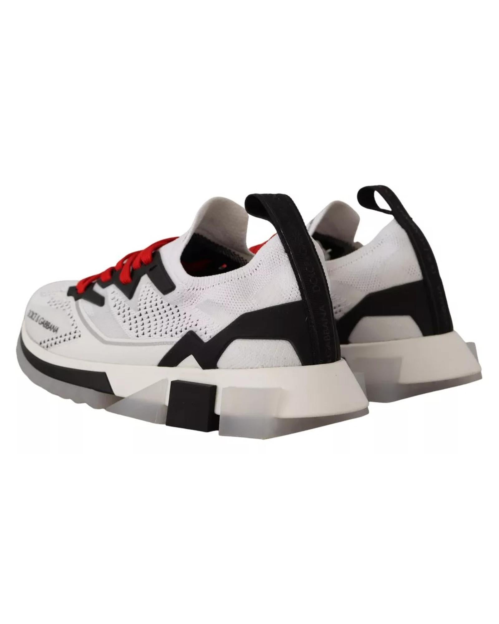 Dolce & Gabbana Portofino Knitted Sock Sneakers CS1787AJ115 Men Blackwhite