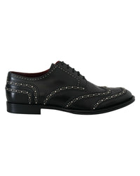 Dolce & Gabbana Studded Leather Oxford Shoes