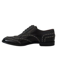 Dolce & Gabbana Studded Leather Oxford Shoes