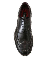 Dolce & Gabbana Studded Leather Oxford Shoes