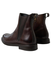 Dolce & Gabbana Leather Chelsea Formal Boots