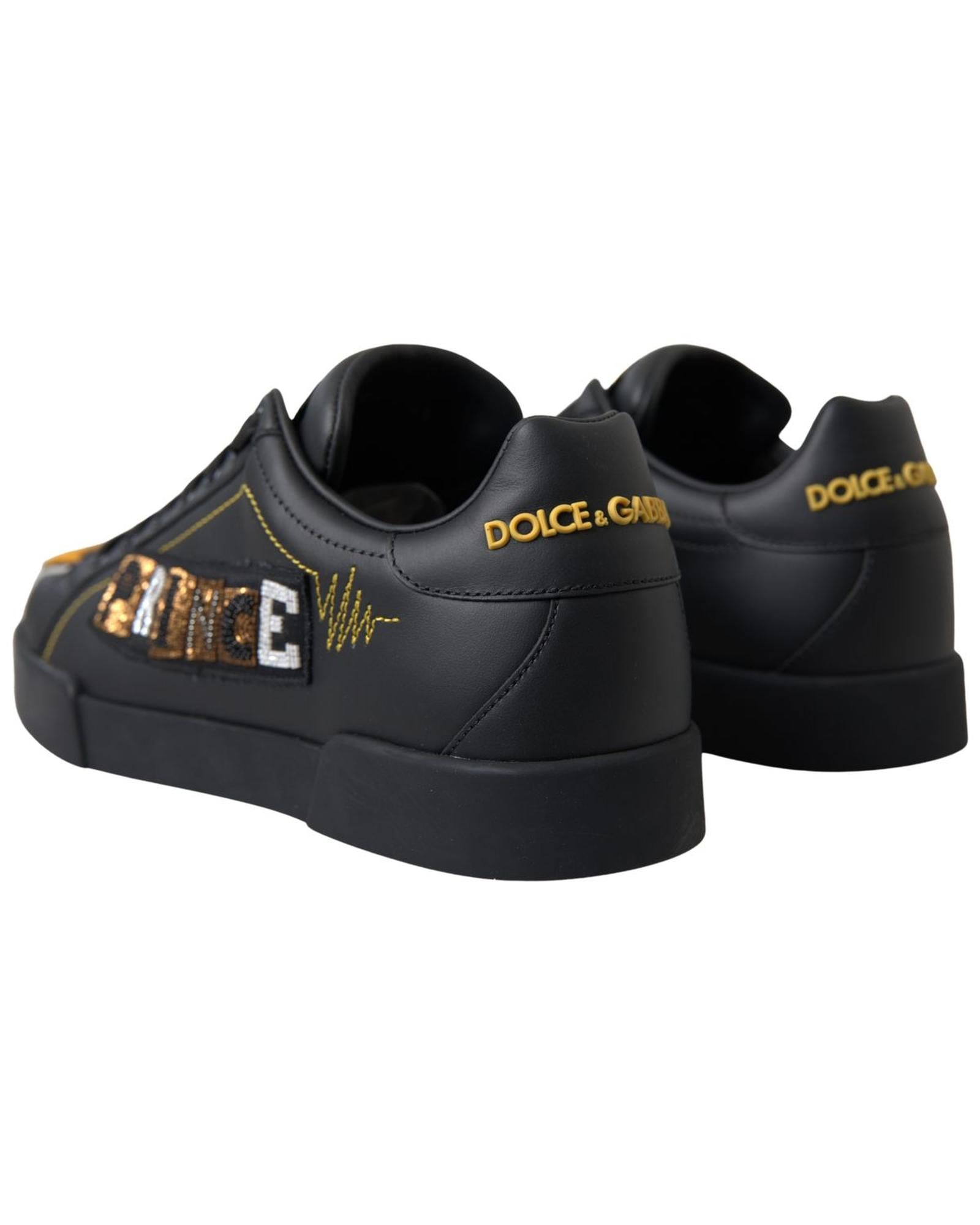 Dolce & Gabbana  Portofino Embroidered Sneakers