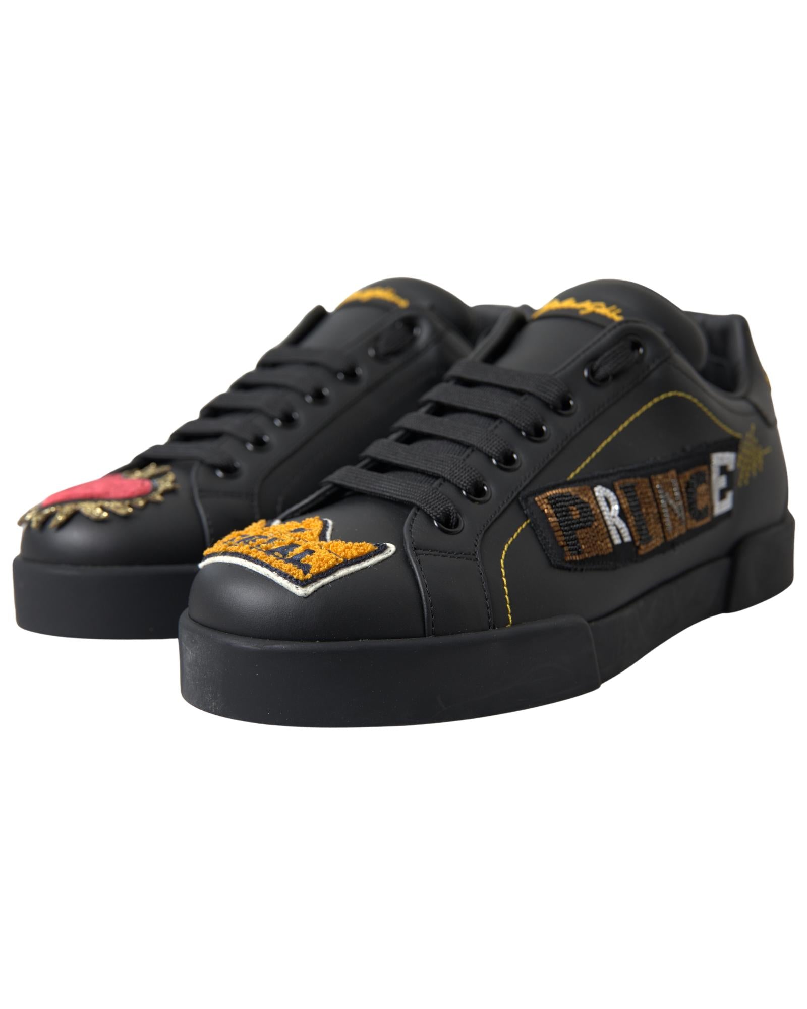 Dolce & Gabbana  Portofino Embroidered Sneakers