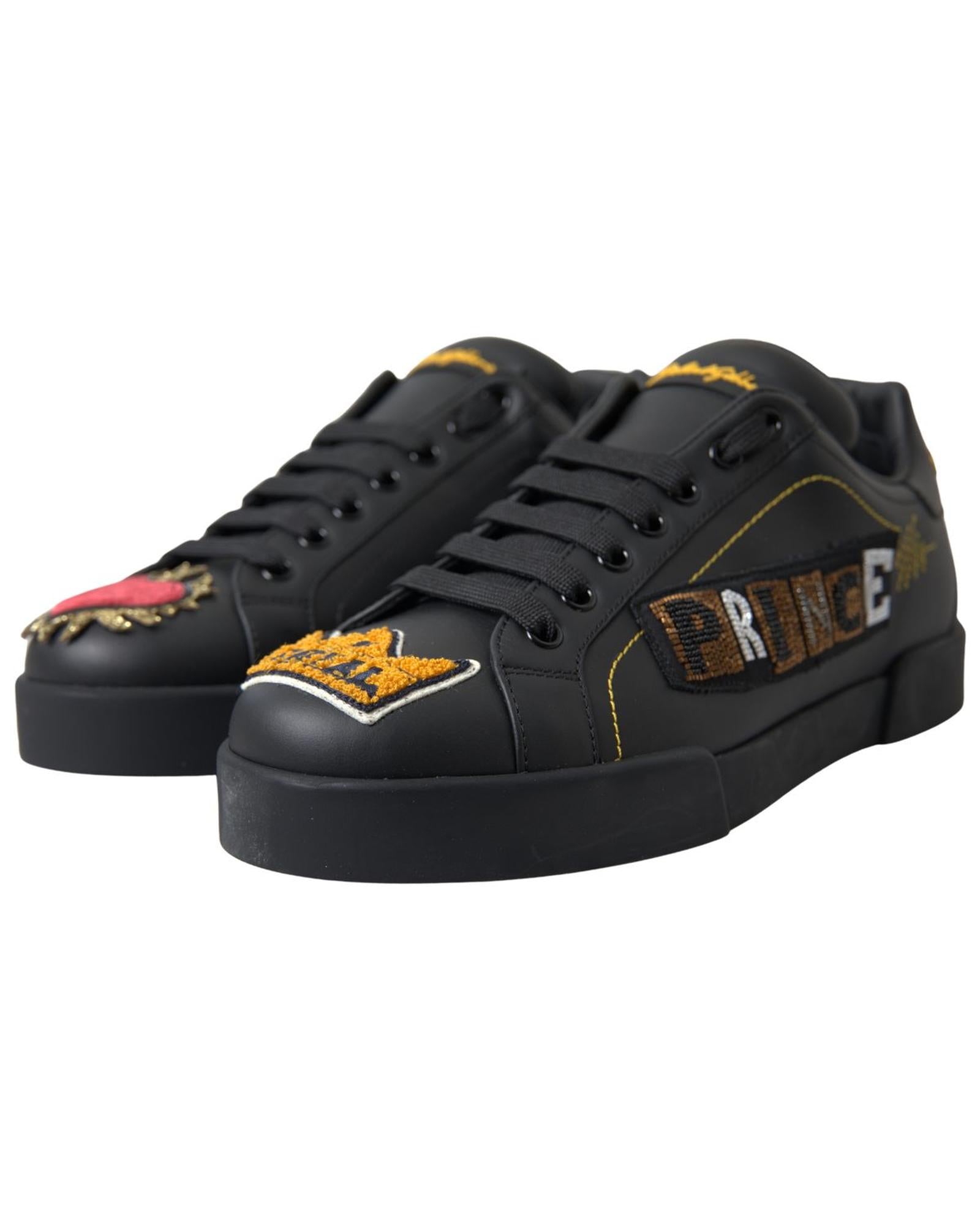 Dolce & Gabbana  Portofino Embroidered Sneakers
