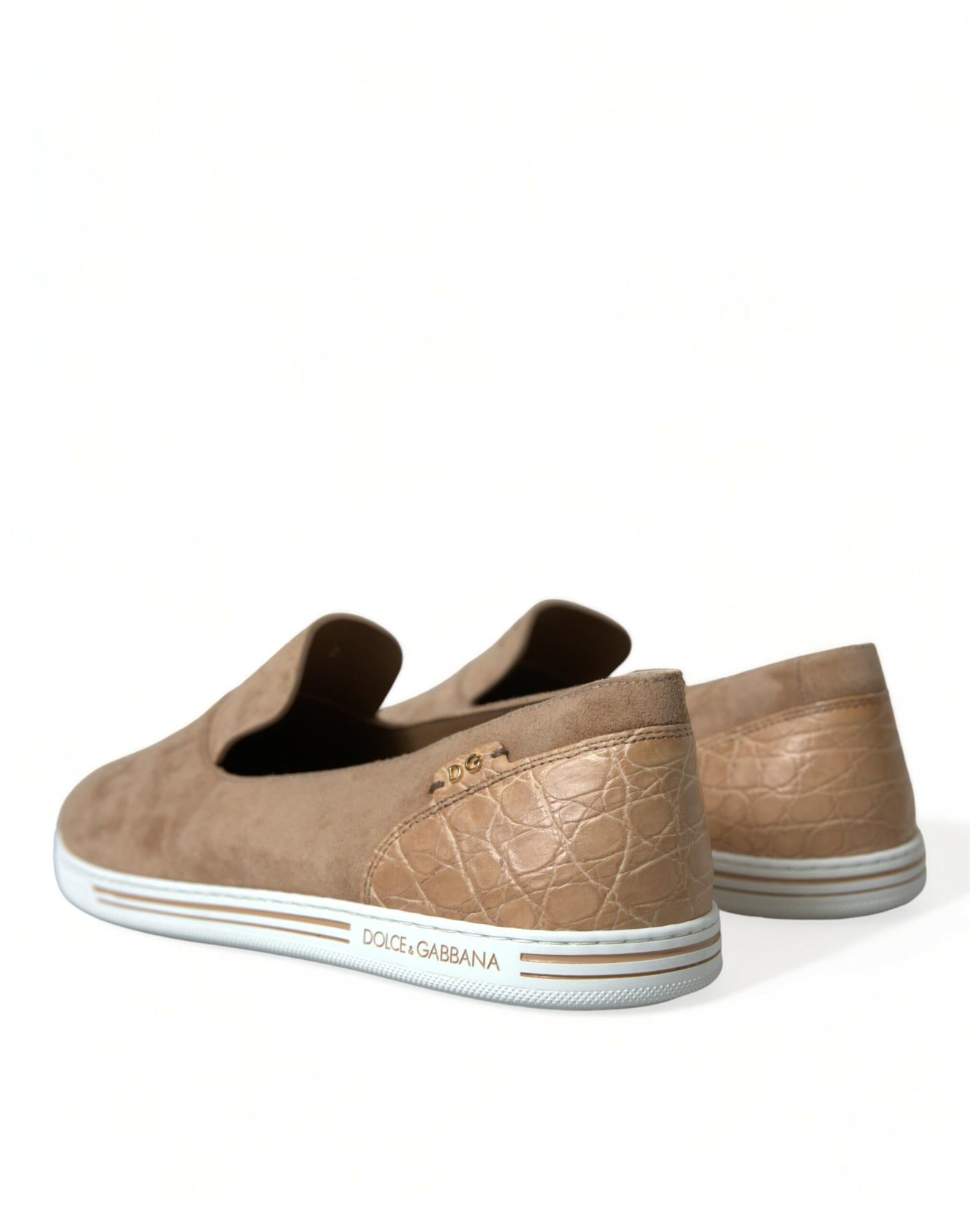 Dolce & Gabbana Portofino Suede Slip-On Sneakers for Men