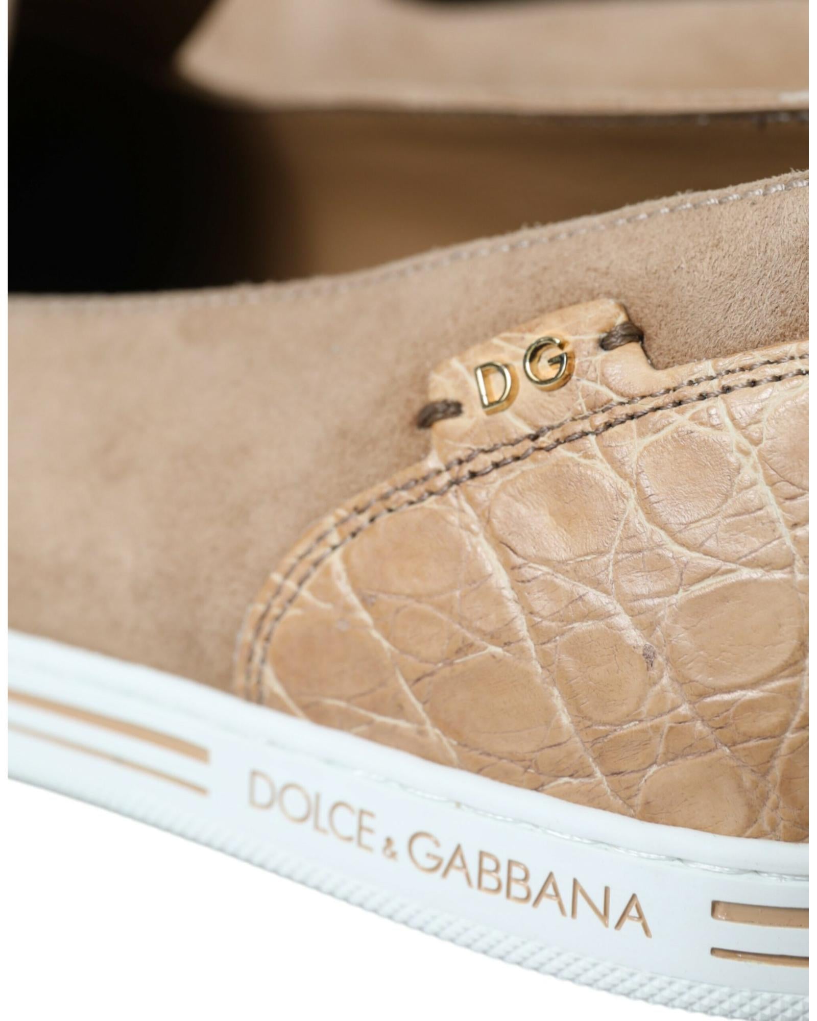 Dolce & Gabbana Portofino Suede Slip-On Sneakers for Men