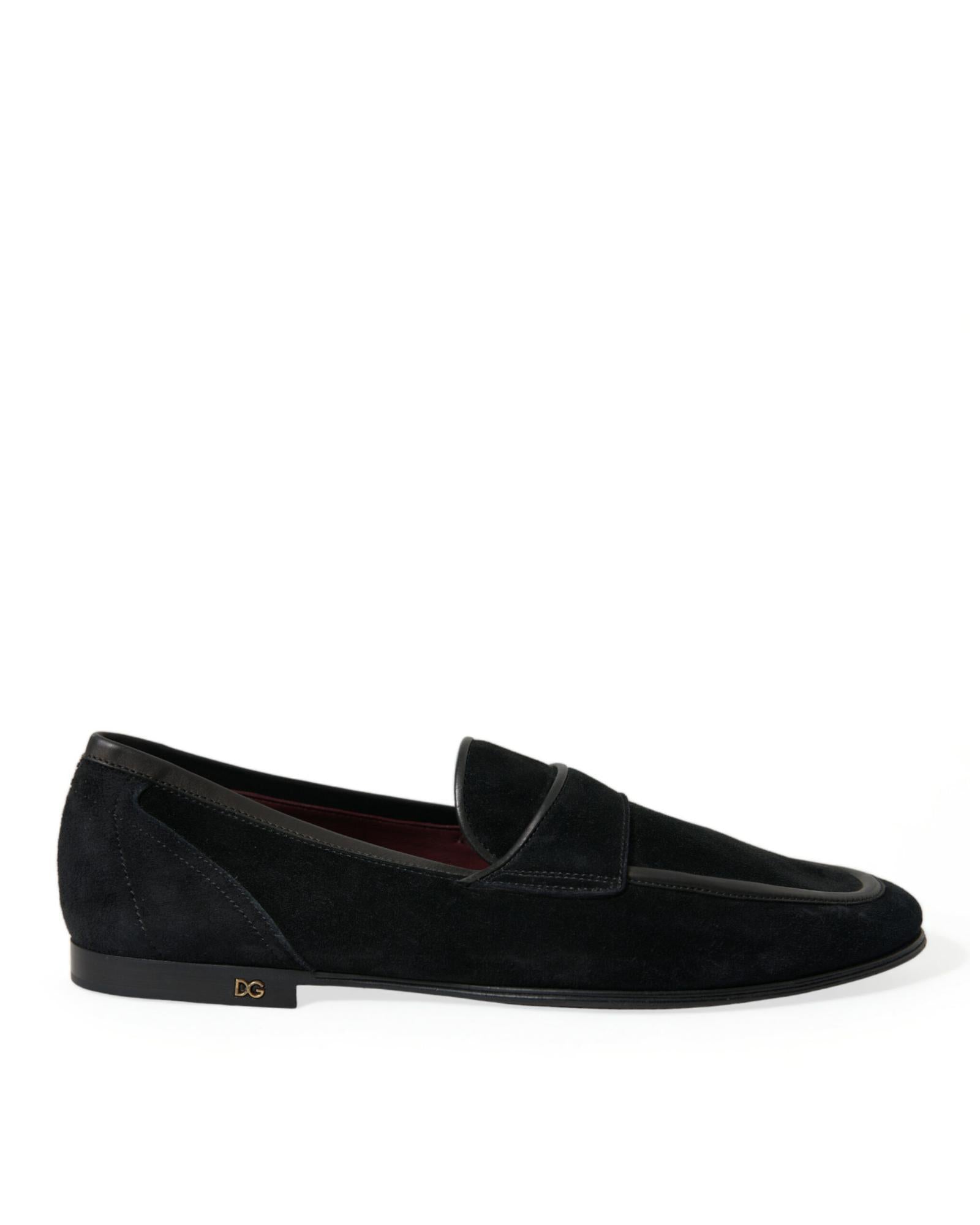 Dolce & Gabbana Suede Loafers for Men 7 Black
