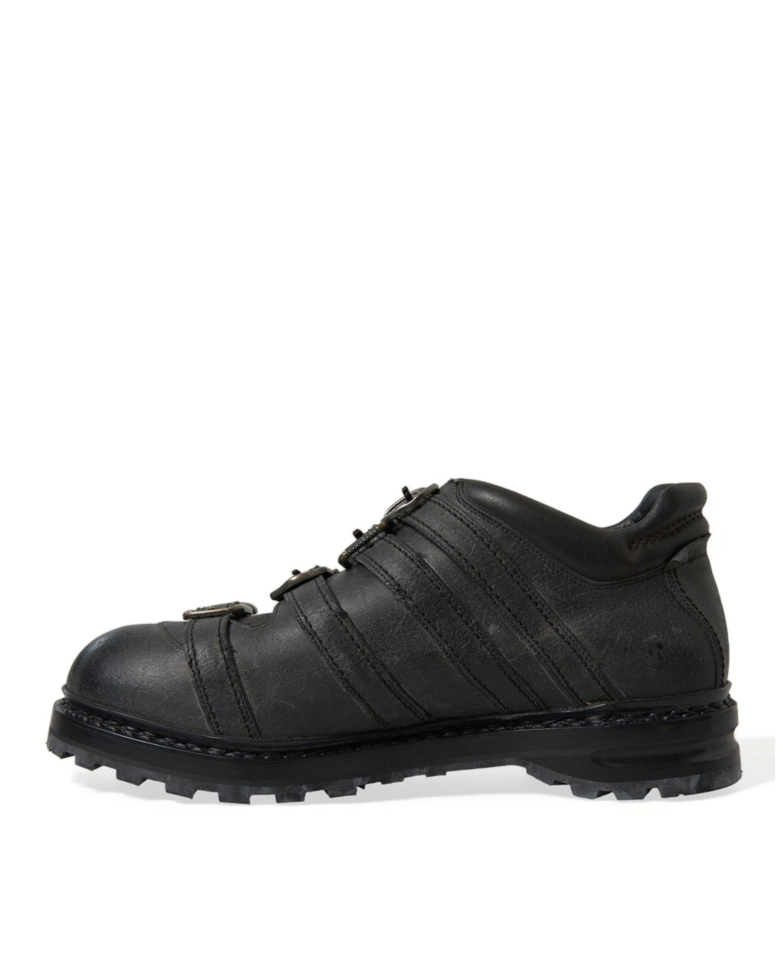 Dolce & Gabbana Black Leather Boots for Men