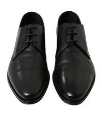Dolce & Gabbana Men's Black Leather Lace-up Oxford Shoes