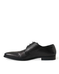 Dolce & Gabbana Men's Black Leather Lace-up Oxford Shoes