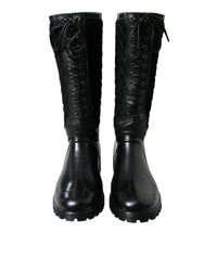 Dolce & Gabbana Lace-up Rain Boots for Women
