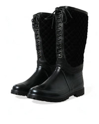 Dolce & Gabbana Lace-up Rain Boots for Women
