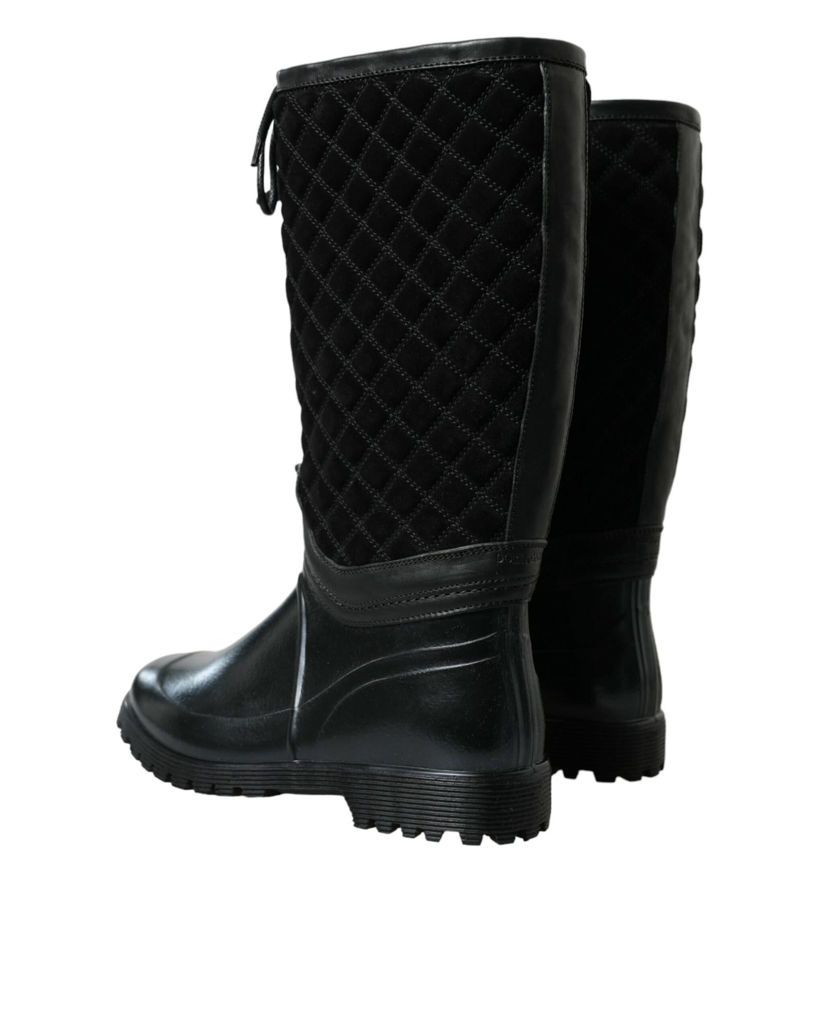 Dolce & Gabbana Lace-up Rain Boots for Women