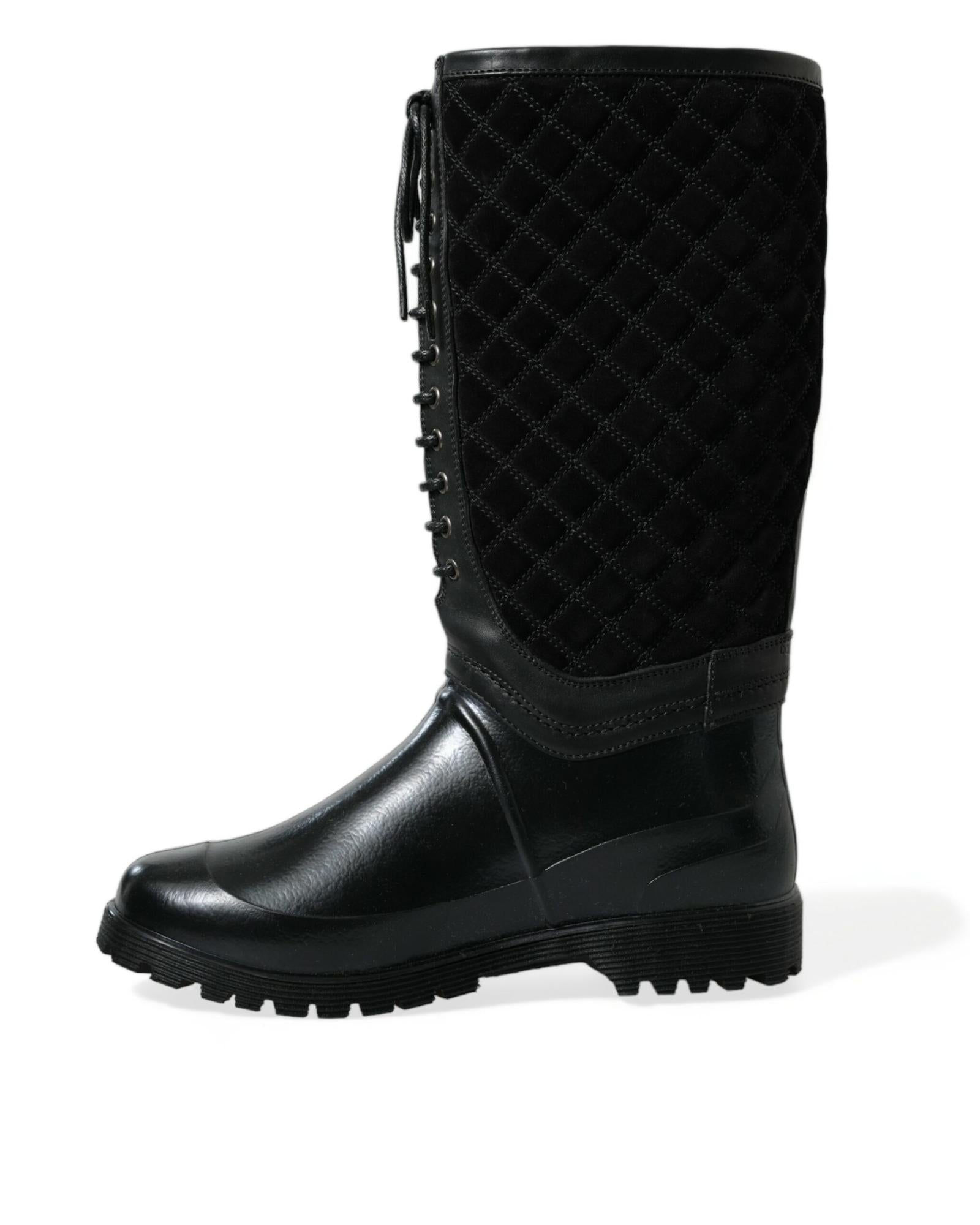 Dolce & Gabbana Lace-up Rain Boots for Women