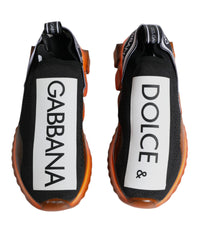 Dolce & Gabbana Sorrento Slip-On Sneakers with Logo Print and Rubber Sole