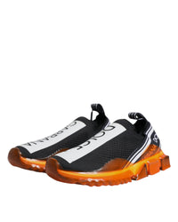 Dolce & Gabbana Sorrento Slip-On Sneakers with Logo Print and Rubber Sole