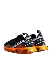 Dolce & Gabbana Sorrento Slip-On Sneakers with Logo Print and Rubber Sole
