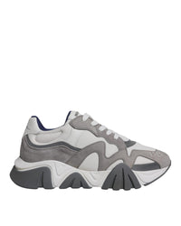 Versace Chain Reaction Sneakers GreyWhite Men Gray Gray