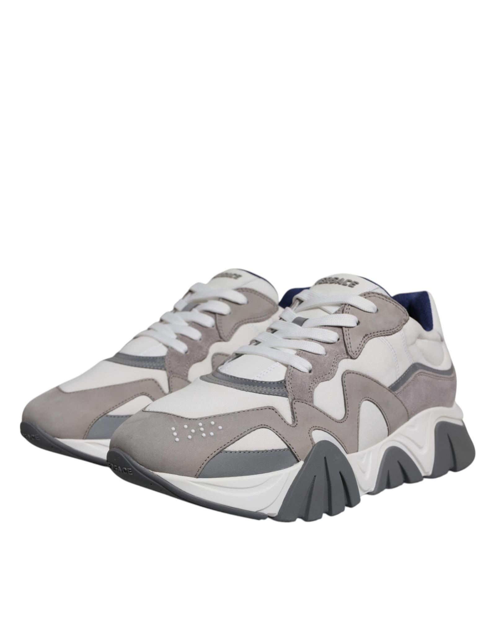 Versace Chain Reaction Sneakers GreyWhite Men Gray