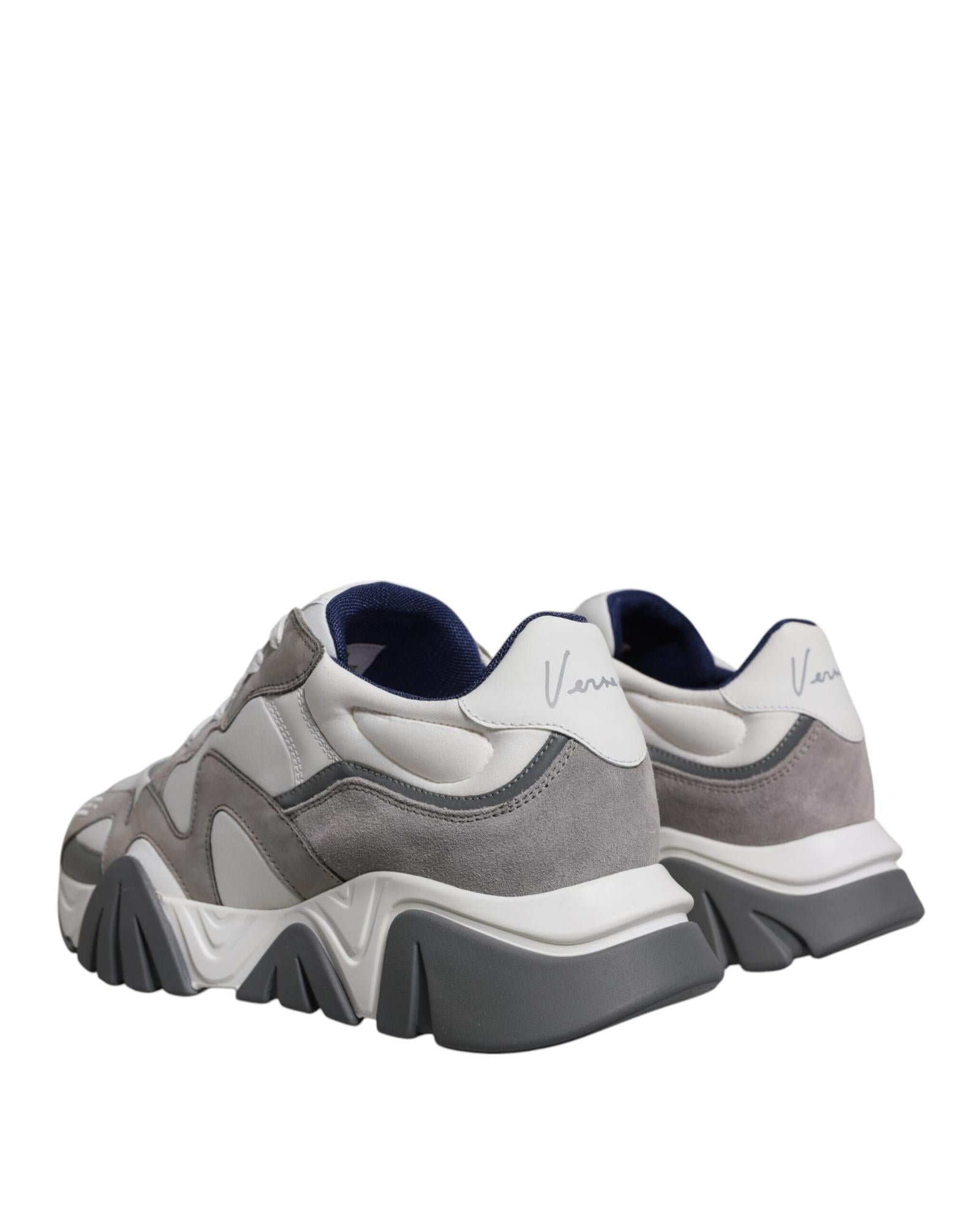 Versace Chain Reaction Sneakers GreyWhite Men Gray