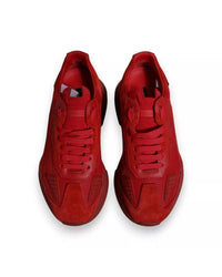 Dolce & Gabbana Leather Daymaster Low Top Sneakers with Logo Details Men Red