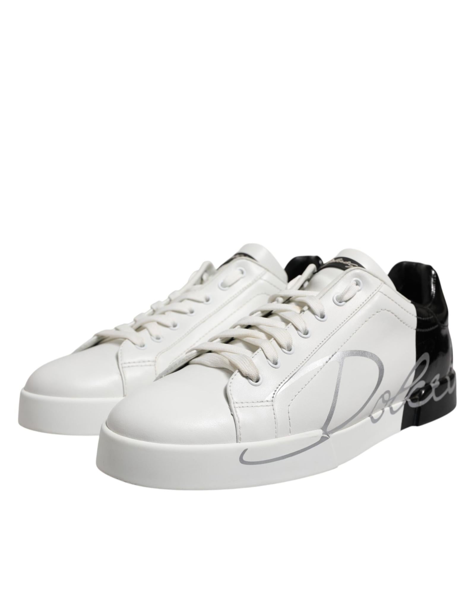 Dolce & Gabbana Portofino Sneakers Logo Detail Men Blackwhite