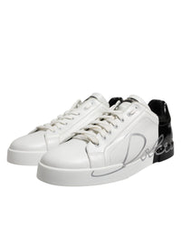 Dolce & Gabbana Portofino Sneakers Logo Detail Men Blackwhite