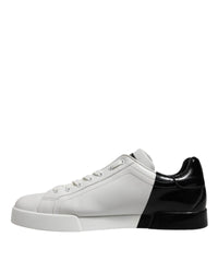 Dolce & Gabbana Portofino Sneakers Logo Detail Men Blackwhite