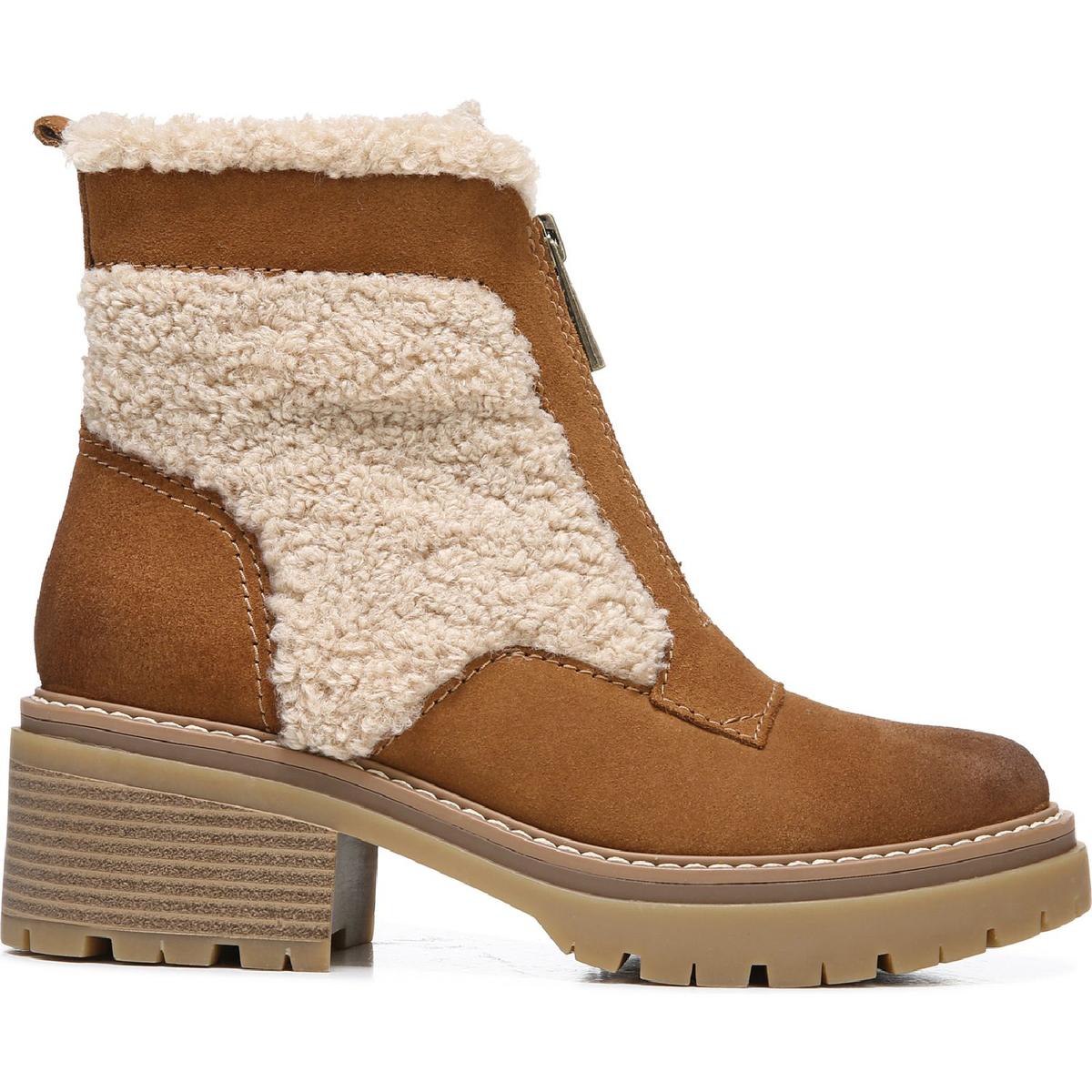 Jett Womens Suede Lugged Sole Ankle Boots