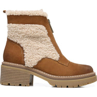 Jett Womens Suede Lugged Sole Ankle Boots