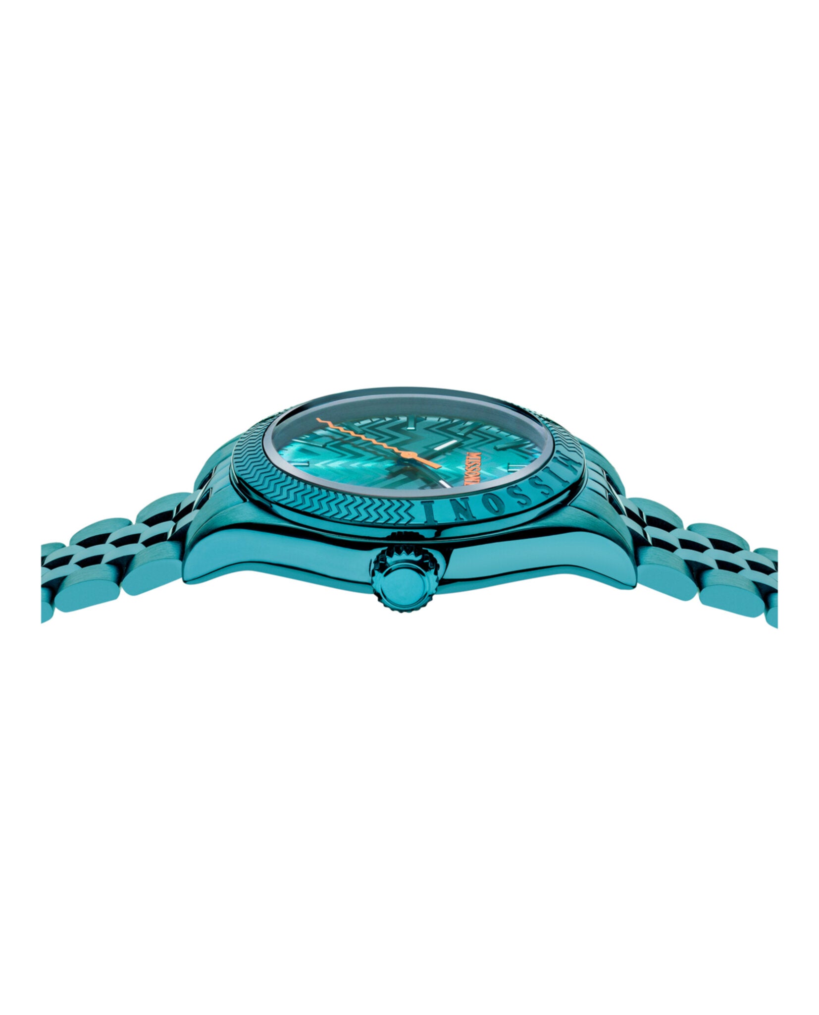 Missoni Womens IP Green 34mm Bracelet Fashion Watch