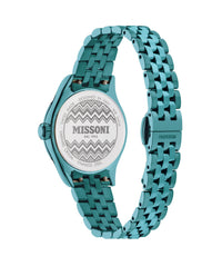 Missoni Womens IP Green 34mm Bracelet Fashion Watch