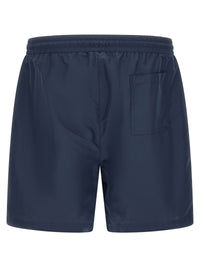 Brunello Cucinelli Men Logo Embroidery Swimsuit