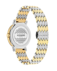 Missoni Womens Missoni Melrose Two Tone 36mm Bracelet Fashion Watch