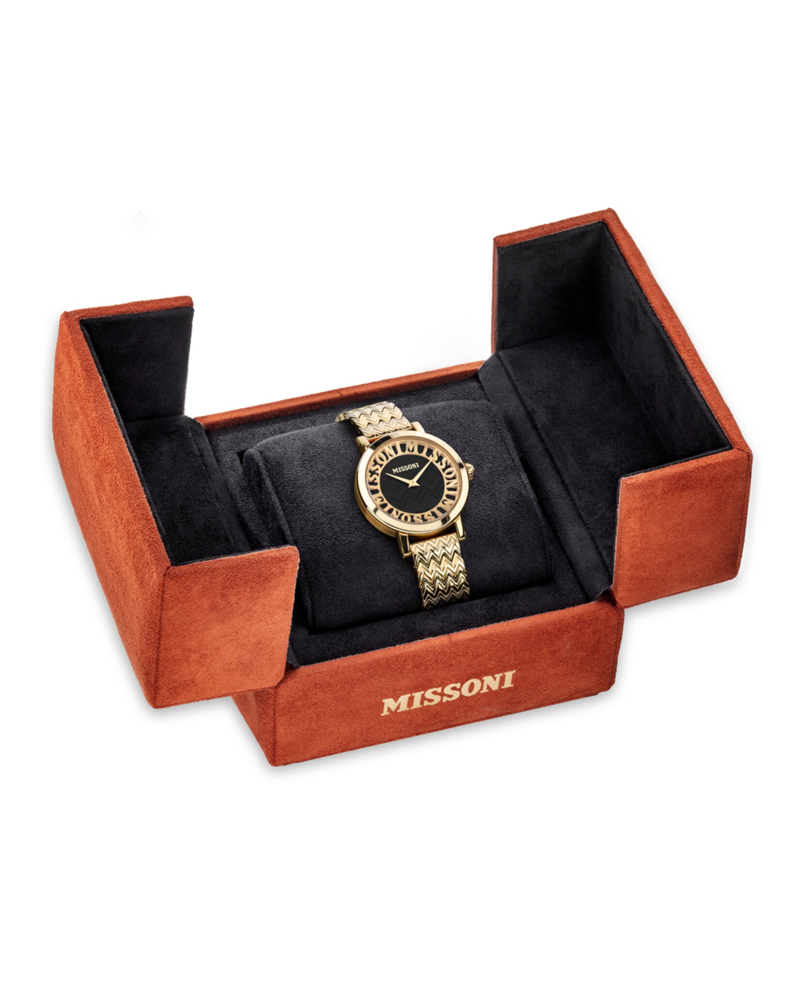 Missoni Womens Missoni Melrose IP Yellow Gold 36mm Bracelet Fashion Watch