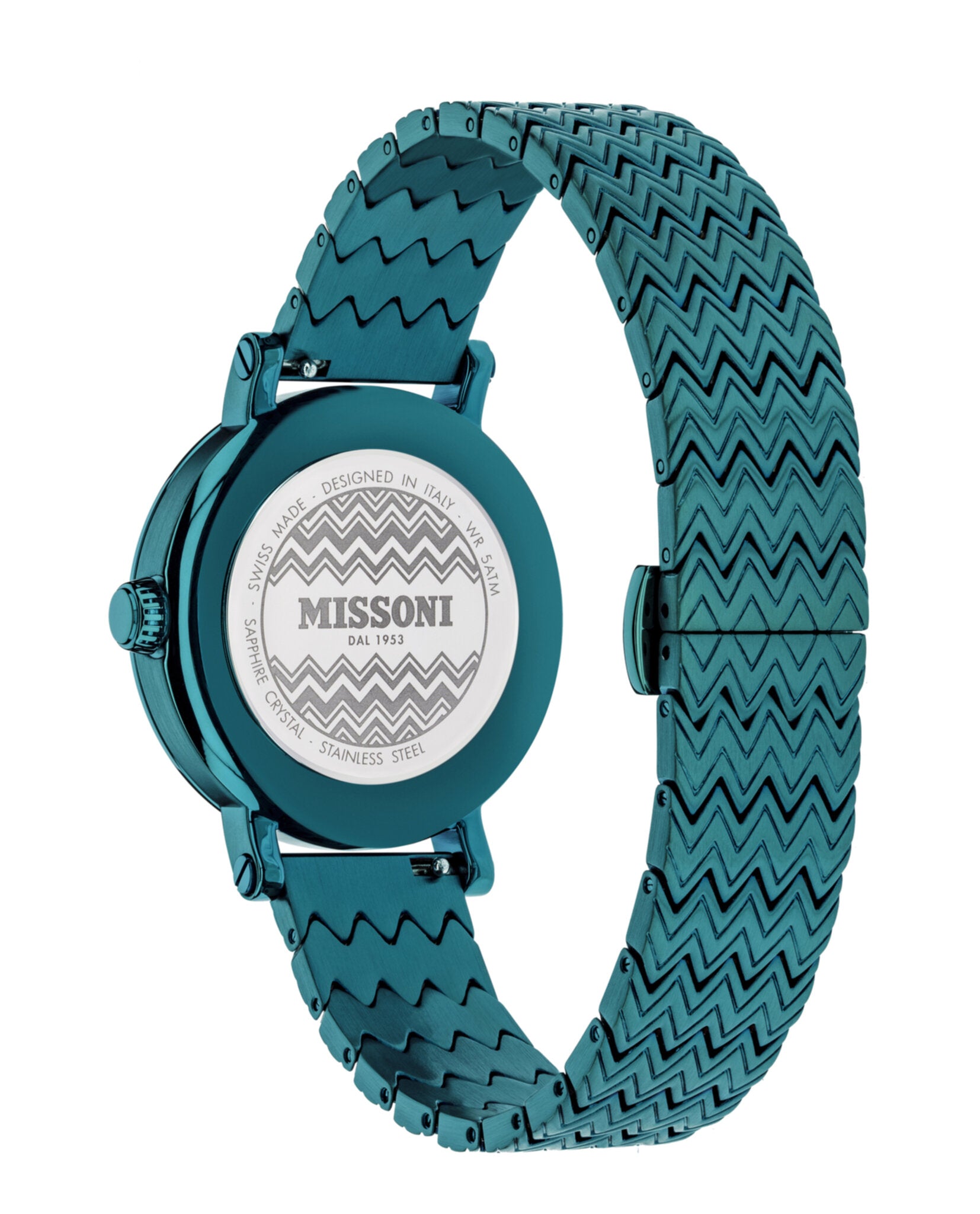 Missoni Womens Missoni Melrose IP Green 36mm Bracelet Fashion Watch