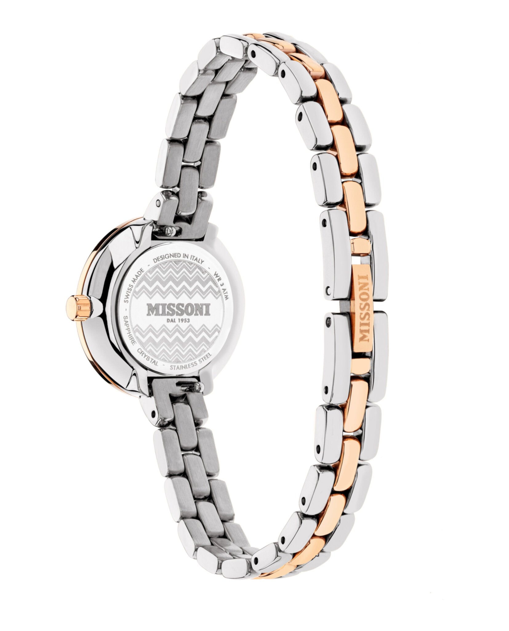 Missoni Womens Missoni Petite Two Tone 25mm Bracelet Fashion Watch